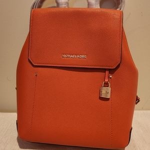 Michael Kors medium pebbled leather backpack